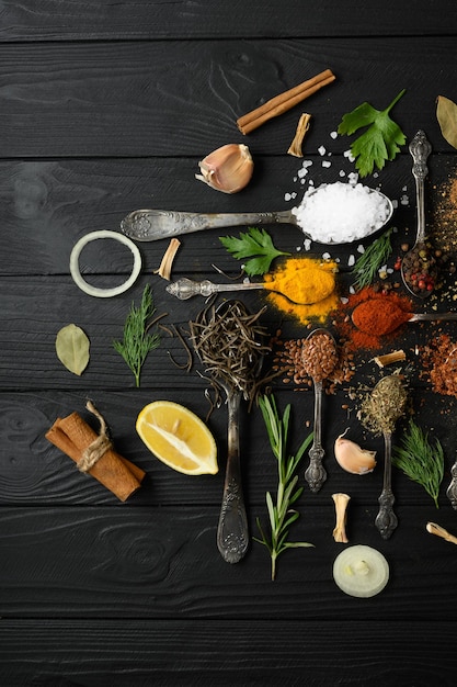 Zestaw przypraw i składników